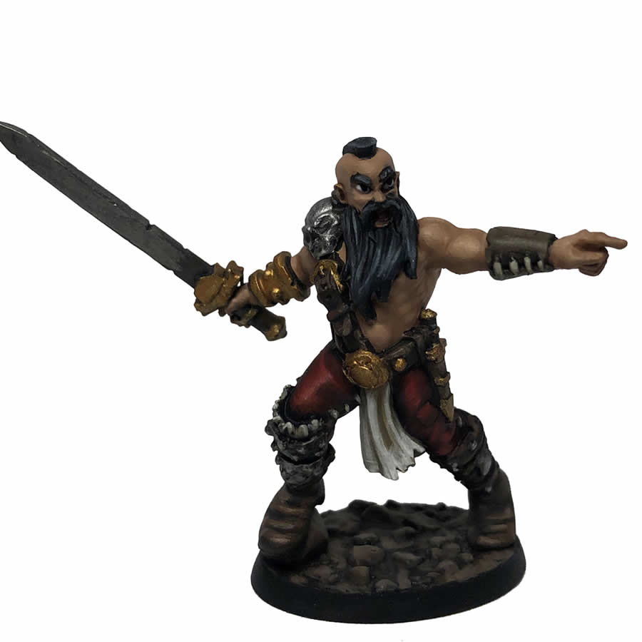 RPR30102 Grimkel Bloodbeard Miniature Figure 25mm Heroic Scale Reaper Bones USA (ONLINE ORDER ONLY)