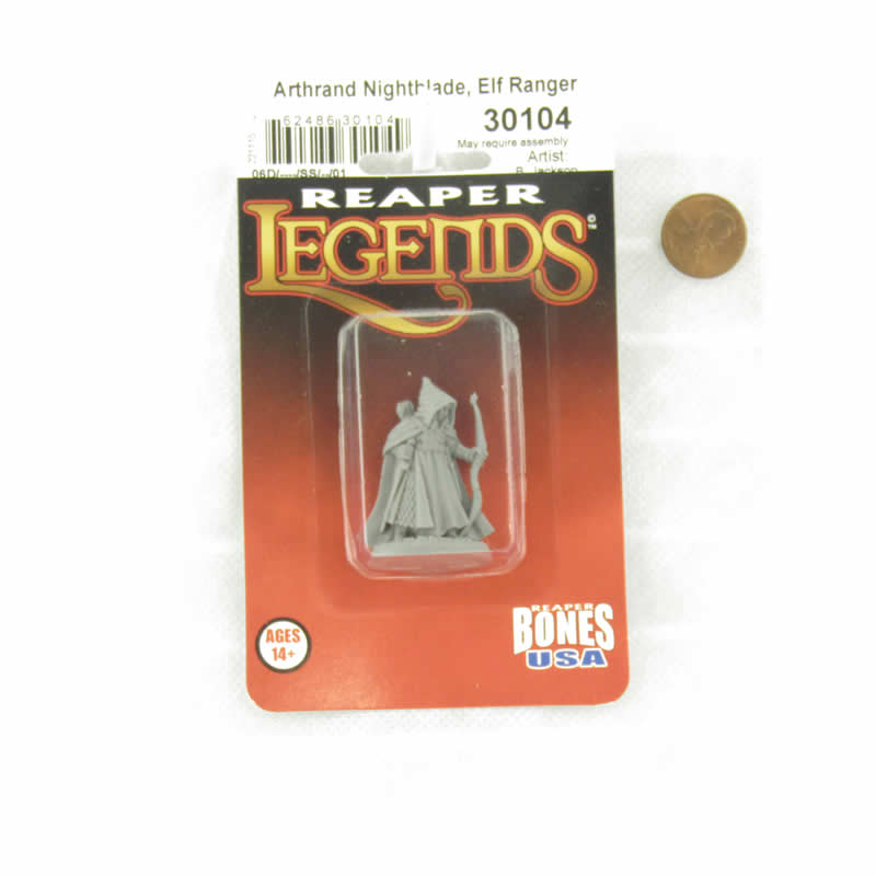 RPR30104 Arthrand Nightblade Elf Ranger Miniature Figure 25mm Heroic Scale Reaper Bones USA (ONLINE ORDER ONLY)