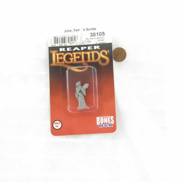 RPR30105 Jolie Adventuring Scribe Miniature Figure 25mm Heroic Scale Reaper Bones US (ONLINE ORDER ONLY)