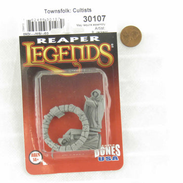 RPR30107 Townsfolk Cultists Miniature Figure 25mm Heroic Scale Reaper Bones USA (ONLINE ORDER ONLY)