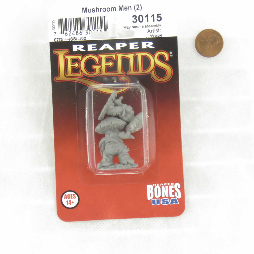RPR30115 Mushroom Men Miniature Figure 25mm Heroic Scale Reaper Bones USA Reaper Miniatures (ONLINE ORDER ONLY)