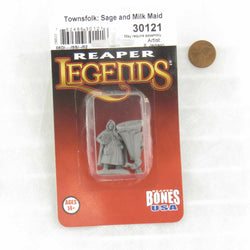 RPR30121 Townsfolk Sage and Milk Maid Miniature Figure 25mm Heroic Scale Reaper Bones USA (ONLINE ORDER ONLY)