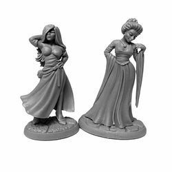RPR30123 Townsfolk Courtesans Miniature Figure 25mm Heroic Scale Reaper Bones USA (ONLINE ORDER ONLY)