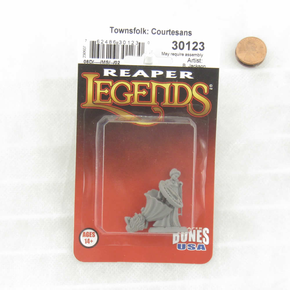 RPR30123 Townsfolk Courtesans Miniature Figure 25mm Heroic Scale Reaper Bones USA (ONLINE ORDER ONLY)