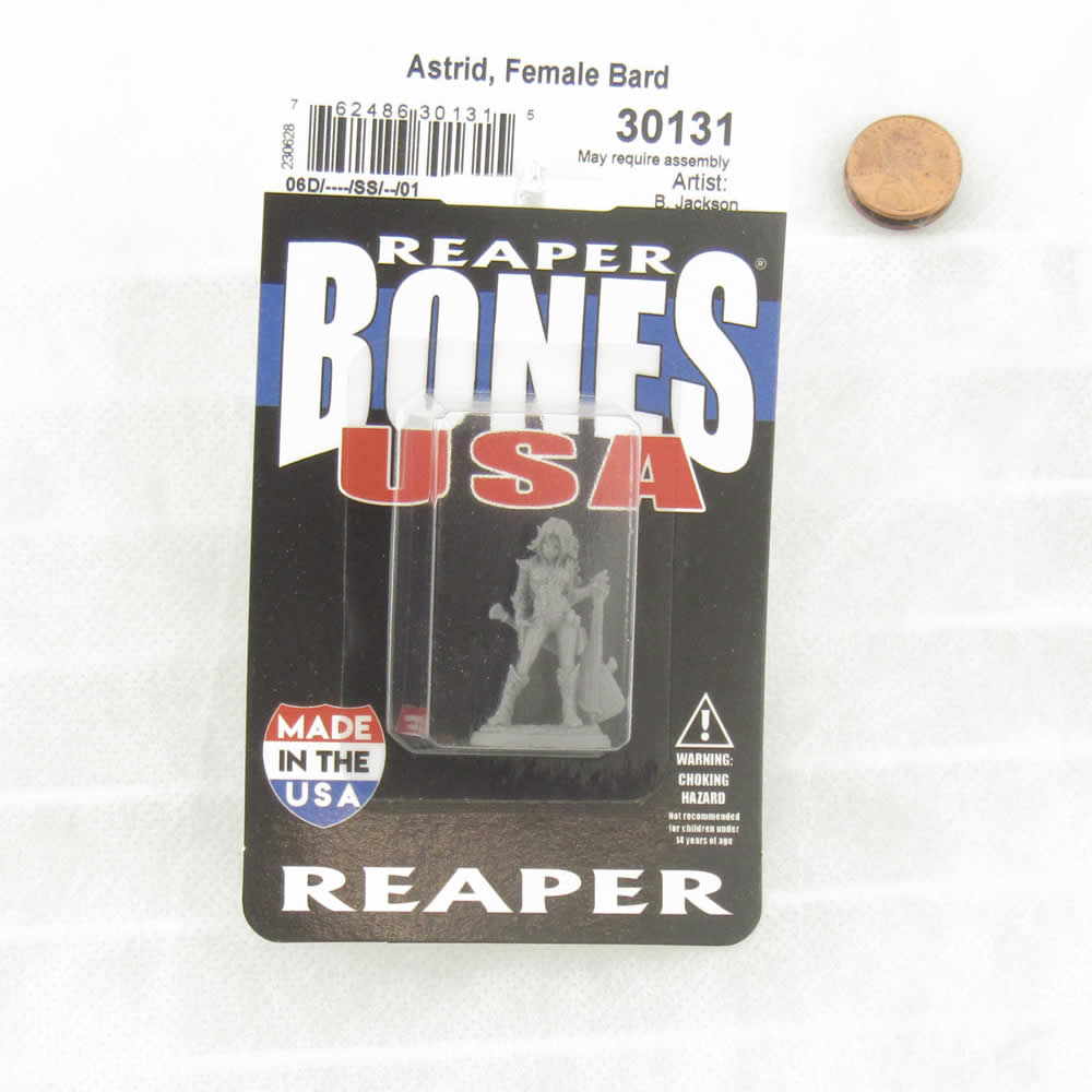 RPR30131 Astrid Elf Chronicler Miniature Figure 25mm Heroic Scale Reaper Bones USA (ONLINE ORDER ONLY)