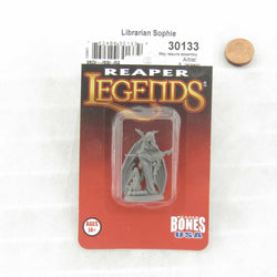 RPR30133 Librarian Sophie Sage Miniature Figure 25mm Heroic Scale Reaper Bones USA (ONLINE ORDER ONLY)