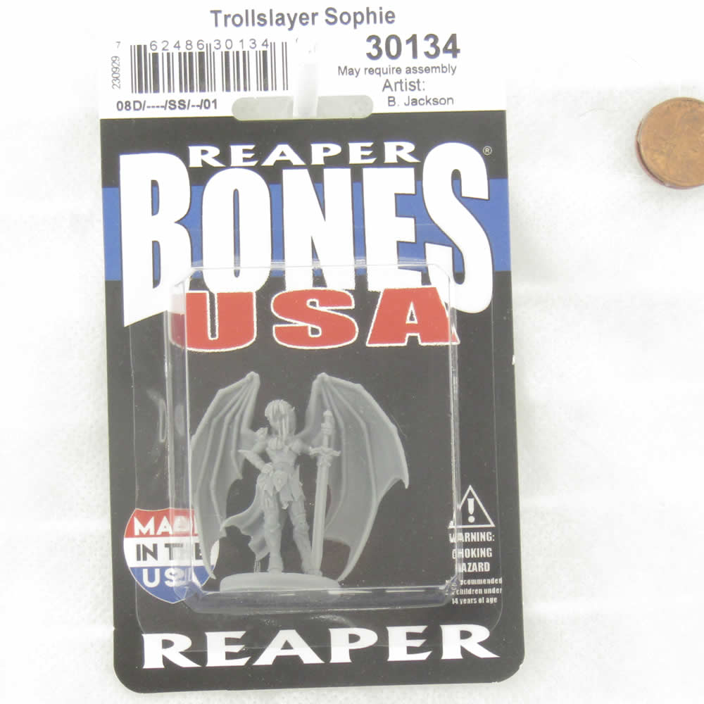 RPR30134 Trollslayer Sophie Miniature Figure 25mm Heroic Scale Reaper Bones USA (ONLINE ORDER ONLY)