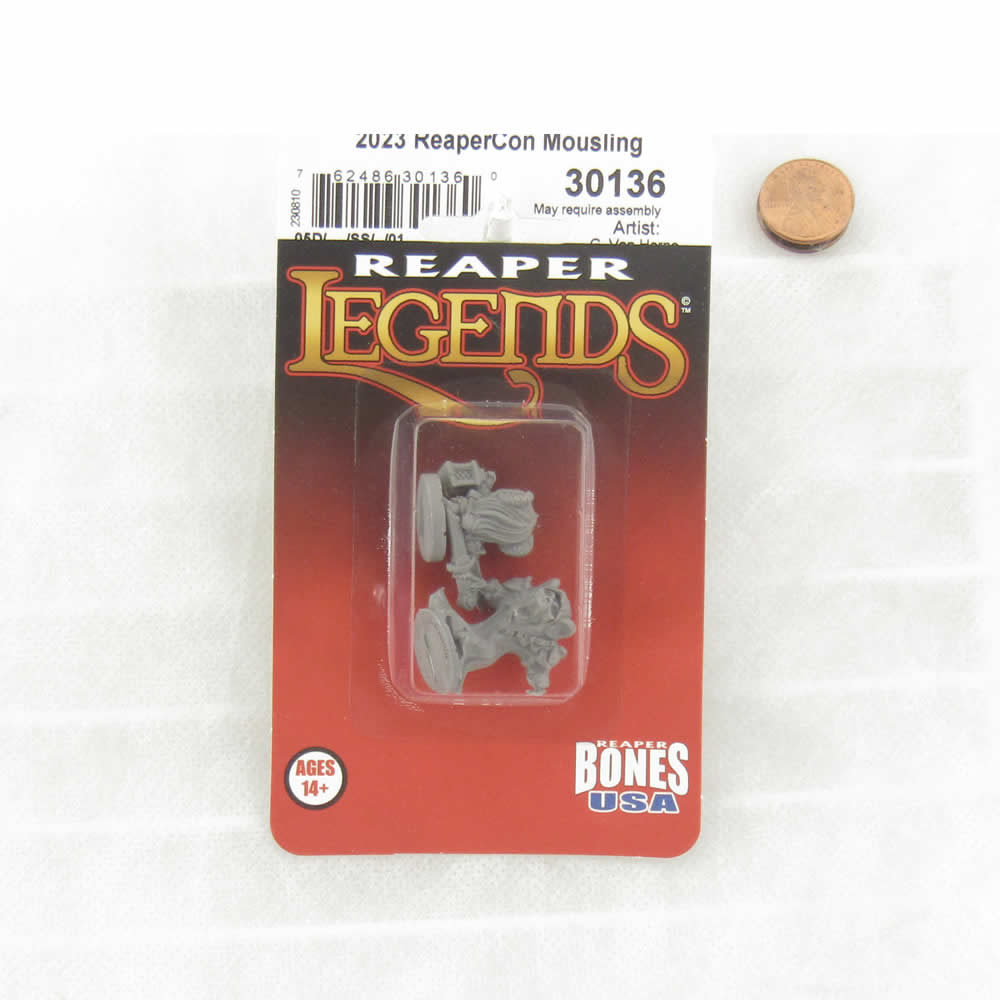 RPR30136 2023 Mousling Miniature Figure 25mm Heroic Scale Reaper Bones USA (ONLINE ORDER ONLY)