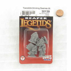 RPR30139 Townsfolk Dwarven Brewmeister Miniature Figure 25mm Heroic Scale Reaper Bones USA (ONLINE ORDER ONLY)