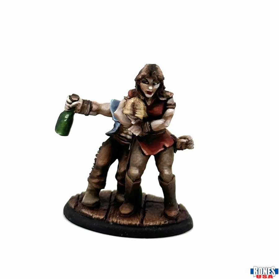 RPR30141 Townsfolk Bouncer and Rowdy Patron Miniature Figure 25mm Heroic Scale Reaper Bones USA (ONLINE ORDER ONLY)