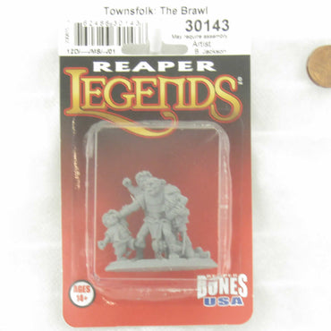 RPR30143 Townsfolk The Brawl Miniature Figure 25mm Heroic Scale Reaper Bones USA (ONLINE ORDER ONLY)