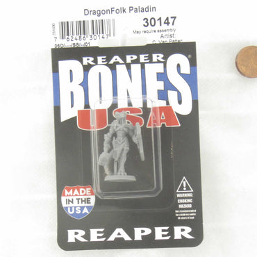 RPR30147 Tarmiczi Female Dragonblood Paladin Miniature Figure 25mm Heroic Scale Reaper Bones USA (ONLINE ORDER ONLY)