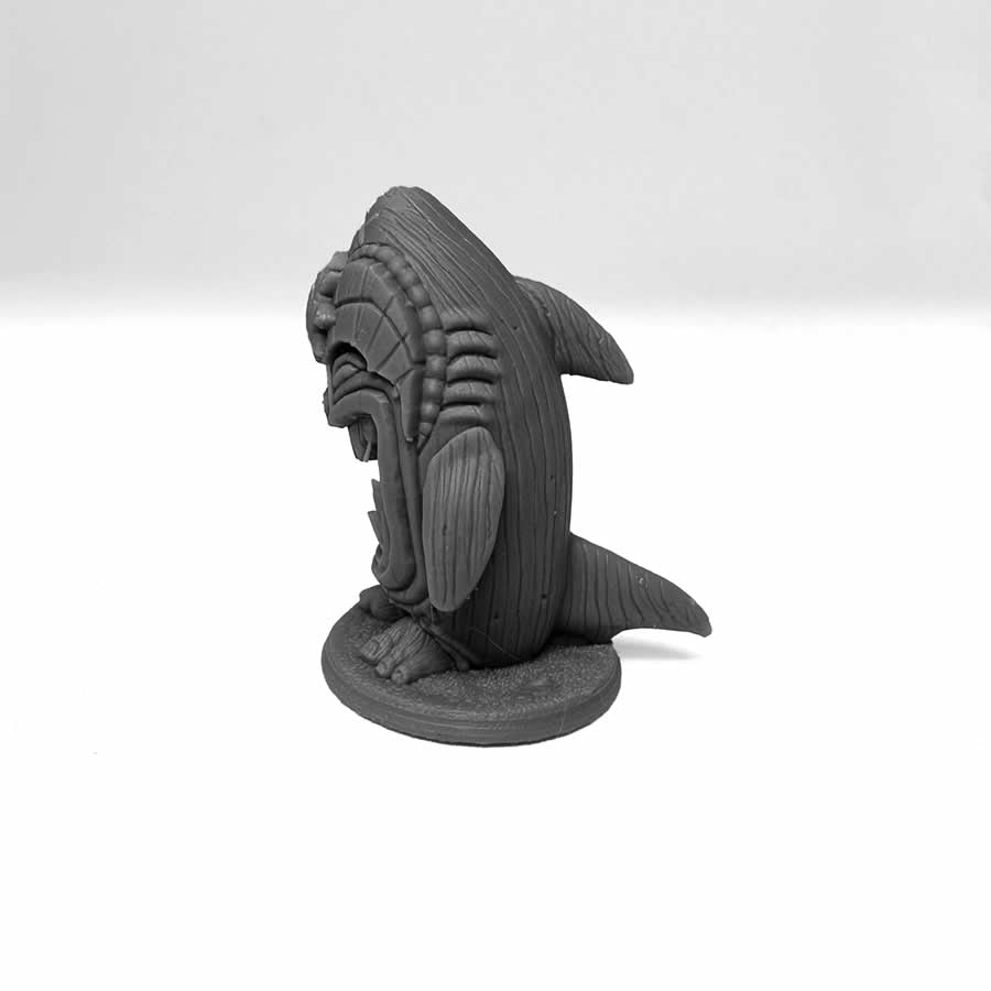 RPR30149 Mako Tiki Shark Miniature Figure 25mm Heroic Scale Reaper Bones USA (ONLINE ORDER ONLY)