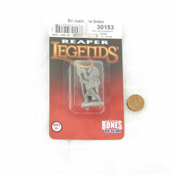 RPR30153 Sir Justin the Green Miniature Figure 25mm Heroic Scale Reaper Bones USA (ONLINE ORDER ONLY)
