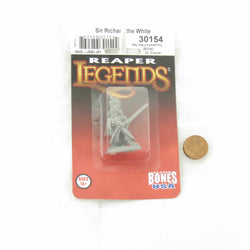 RPR30154 Sir Richard the White Miniature Figure 25mm Heroic Scale Reaper Bones USA (ONLINE ORDER ONLY)