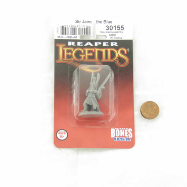 RPR30155 Sir James the Blue Miniature Figure 25mm Heroic Scale Reaper Bones USA (ONLINE ORDER ONLY)