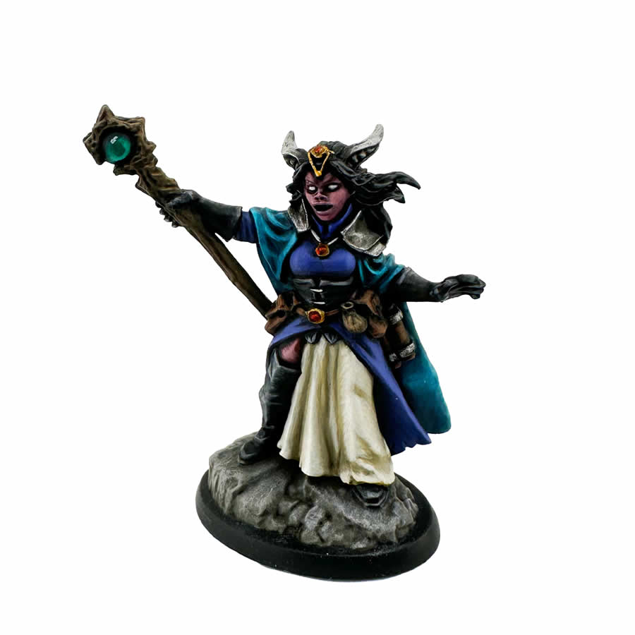 RPR30157 Valavir Nightsong Hellborn Wizard Miniature Figure 25mm Heroic Scale Reaper Bones USA (ONLINE ORDER ONLY)