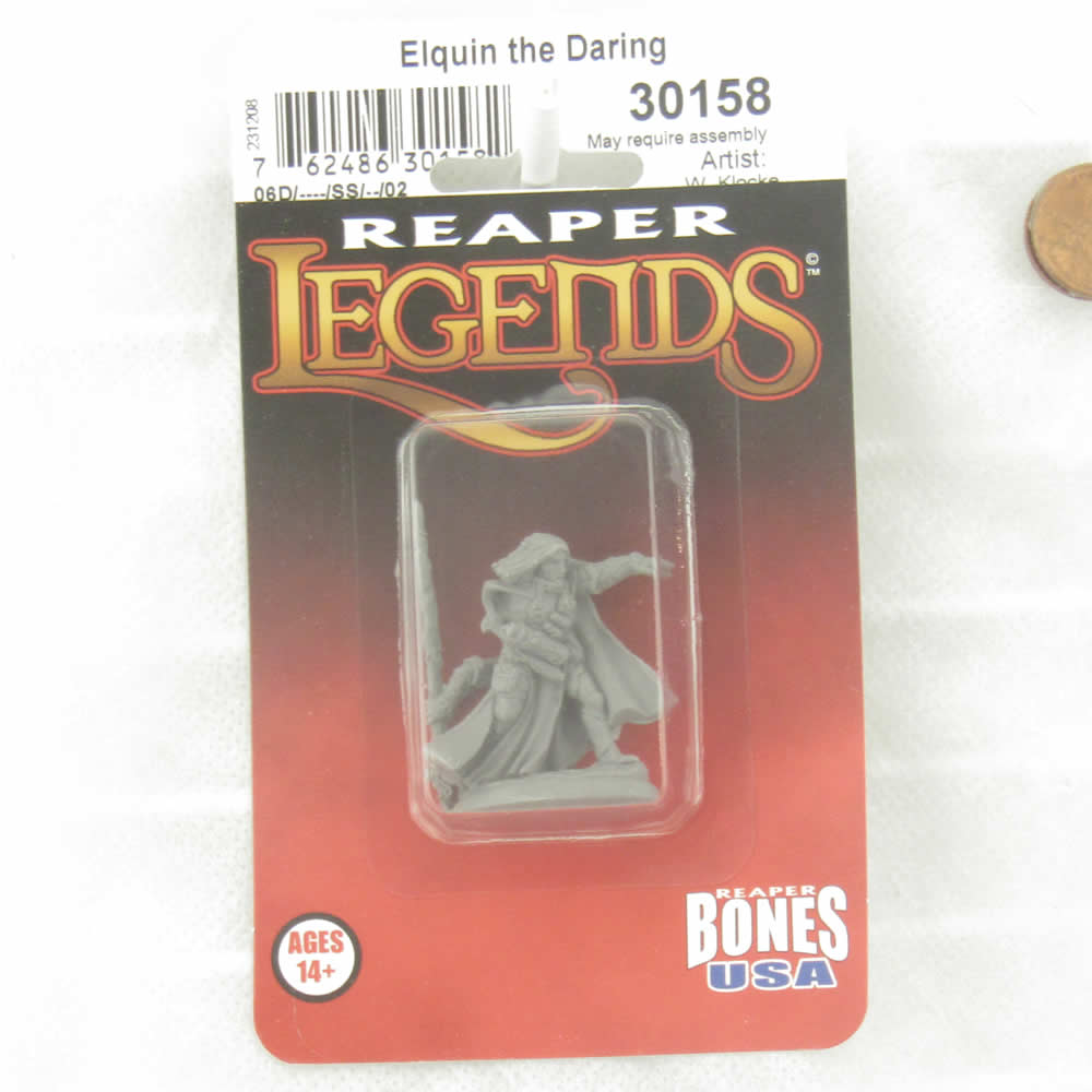 RPR30158 Elquin the Daring Miniature Figure 25mm Heroic Scale Reaper Bones USA (ONLINE ORDER ONLY)