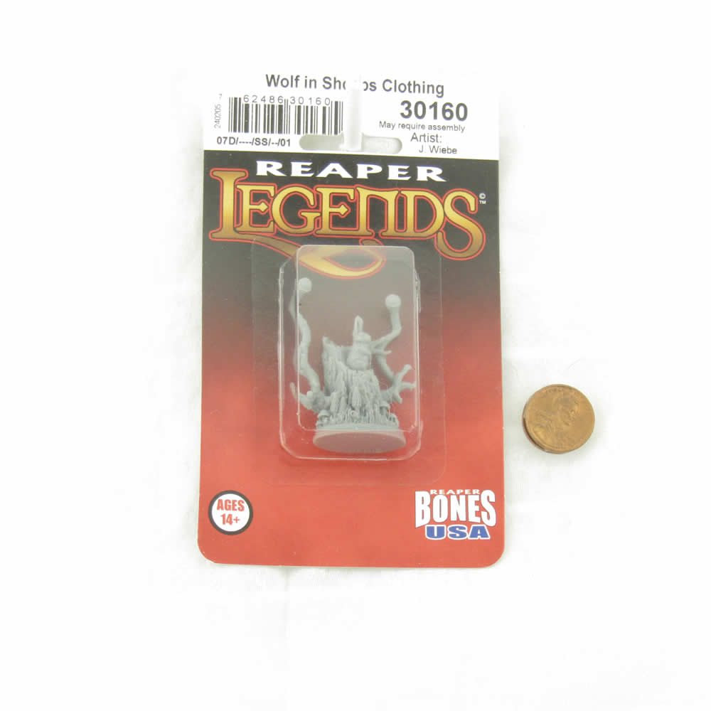 RPR30160 Wolf in Sheeps Clothing Miniature Figure 25mm Heroic Scale Reaper Bones USA (ONLINE ORDER ONLY)