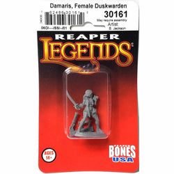 RPR30161 Damaris Female Duskwarden Miniature Figure 25mm Heroic Scale Reaper Bones USA (ONLINE ORDER ONLY)