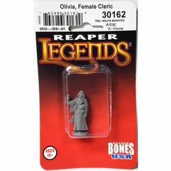RPR30162 Olivia Female Cleric Miniature Figure 25mm Heroic Scale Reaper Bones USA (ONLINE ORDER ONLY)