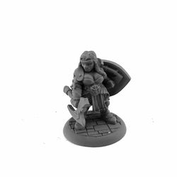 RPR30170 Freya Fangbreaker Dwarf Shieldmaiden Miniature Figure 25mm Heroic Scale Reaper Bones USA (ONLINE ORDER ONLY)