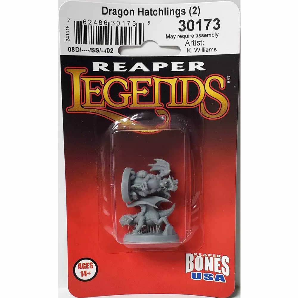 RPR30173 Dragon Hatchlings Miniature Figure 25mm Heroic Scale Reaper Bones USA (ONLINE ORDER ONLY)