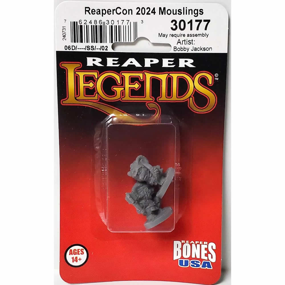 RPR30177 2024 Mouslings Miniature Figure 25mm Heroic Scale Reaper Bones USA (ONLINE ORDER ONLY)