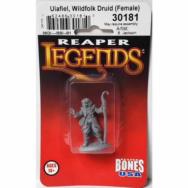 RPR30181 Ulafiel Wildfolk Druid Female Miniature Figure 25mm Heroic Scale Reaper Bones USA (ONLINE ORDER ONLY)