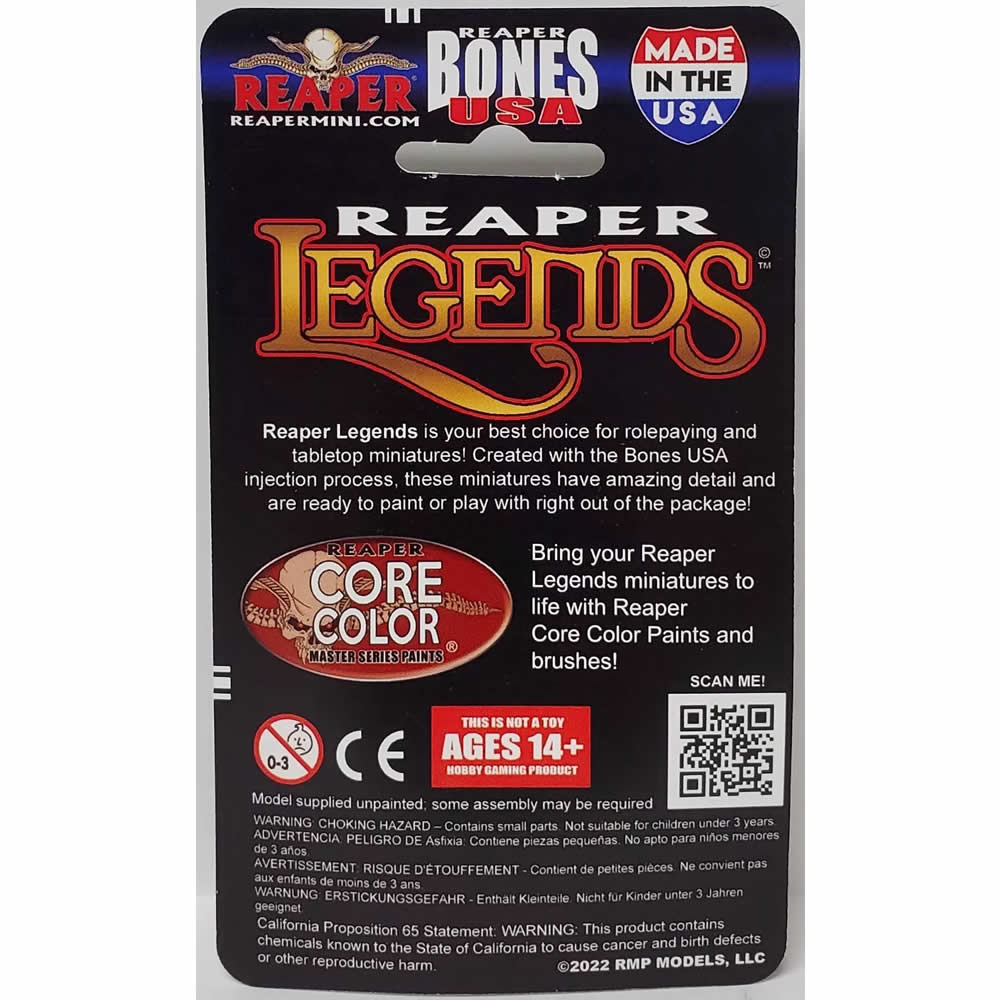 RPR30181 Ulafiel Wildfolk Druid Female Miniature Figure 25mm Heroic Scale Reaper Bones USA (ONLINE ORDER ONLY)