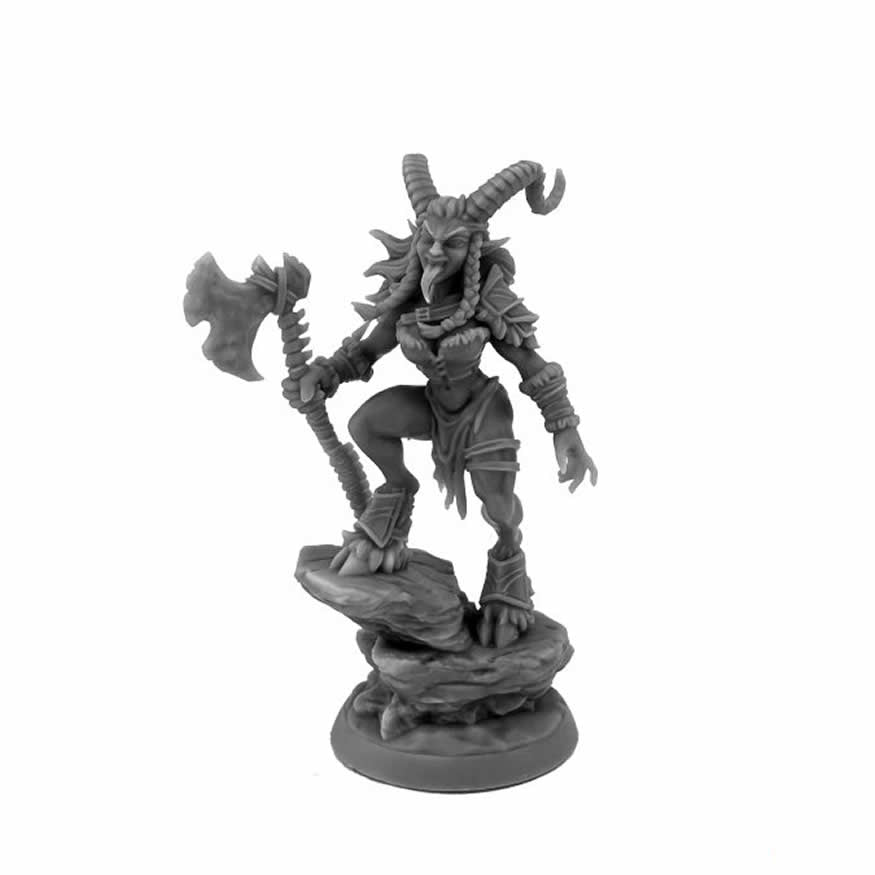 RPR30183 Female Krampus Miniature Figure 25mm Heroic Scale Reaper Bones USA (ONLINE ORDER ONLY)