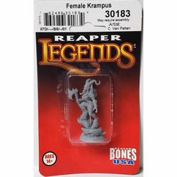 RPR30183 Female Krampus Miniature Figure 25mm Heroic Scale Reaper Bones USA (ONLINE ORDER ONLY)