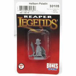 RPR30185 Hellborn Paladin Miniature Figure 25mm Heroic Scale Reaper Bones USA (ONLINE ORDER ONLY)