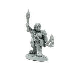 RPR30186 Hargret Ironthumb Dwarf Heroine Miniature Figure 25mm Heroic Scale Reaper Bones USA (ONLINE ORDER ONLY)