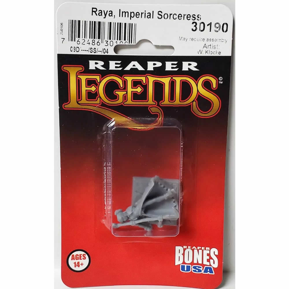 RPR30190 Sorceress Miniature Figure 25mm Heroic Scale Reaper Bones USA (ONLINE ORDER ONLY)