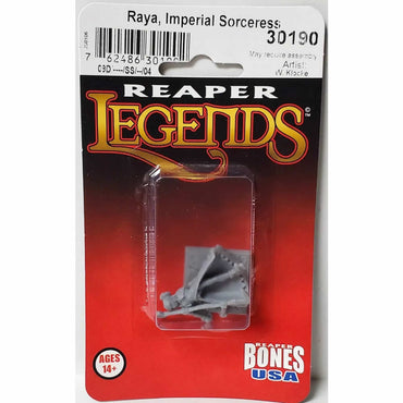 RPR30190 Sorceress Miniature Figure 25mm Heroic Scale Reaper Bones USA (ONLINE ORDER ONLY)