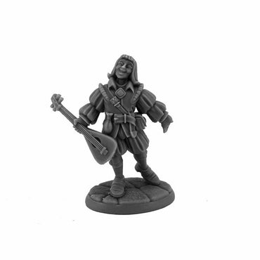 RPR30191 Male Bard Miniature Figure 25mm Heroic Scale Reaper Bones USA (ONLINE ORDER ONLY)