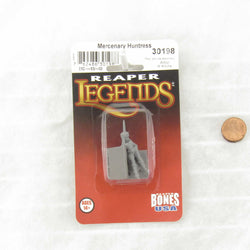 RPR30198 Mercenary Huntress Miniature Figure 25mm Heroic Scale Reaper Bones USA (ONLINE ORDER ONLY)