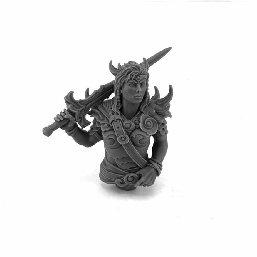 RPR30201 Female Warrior Bust Miniature Figure Reaper Bones USA (ONLINE ORDER ONLY)