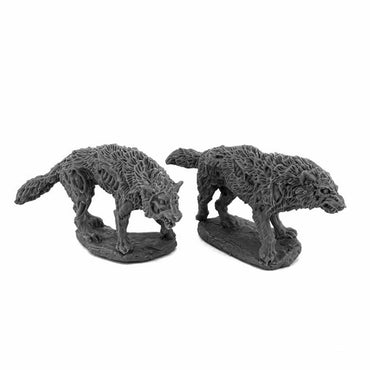 RPR30204 Dread Wolves Miniature Figure 25mm Heroic Scale Reaper Bones USA (ONLINE ORDER ONLY)
