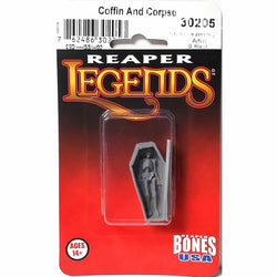 RPR30205 Coffin and Corpse Miniature Figure 25mm Heroic Scale Reaper Bones USA (ONLINE ORDER ONLY)