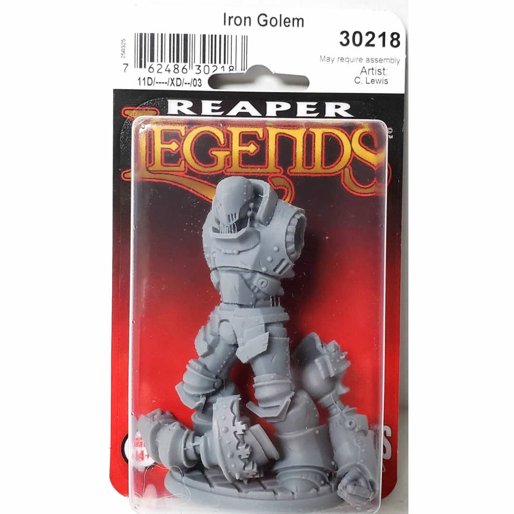RPR30218 Iron Golem Miniature Figure 25mm Heroic Scale Reaper Bones USA (ONLINE ORDER ONLY)