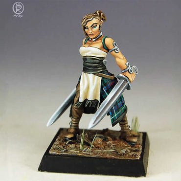 RPR30219 Female Barbarian Miniature Figure 25mm Heroic Scale Reaper Bones USA (ONLINE ORDER ONLY)