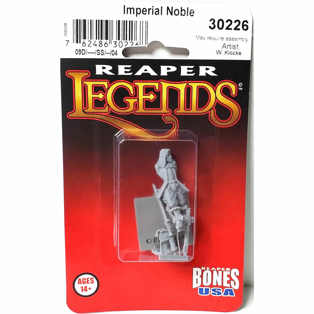 RPR30226 Imperial Noble Miniature Figure 25mm Heroic Scale Reaper Bones USA (ONLINE ORDER ONLY)