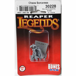 RPR30228 Chaos Sorceress Miniature Figure 25mm Heroic Scale Reaper Bones USA (ONLINE ORDER ONLY)