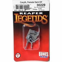RPR30229 Caryth Female Dark Elf Miniature Figure 25mm Heroic Scale Reaper Bones USA (ONLINE ORDER ONLY)