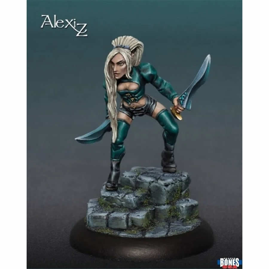 RPR30229 Caryth Female Dark Elf Miniature Figure 25mm Heroic Scale Reaper Bones USA (ONLINE ORDER ONLY)
