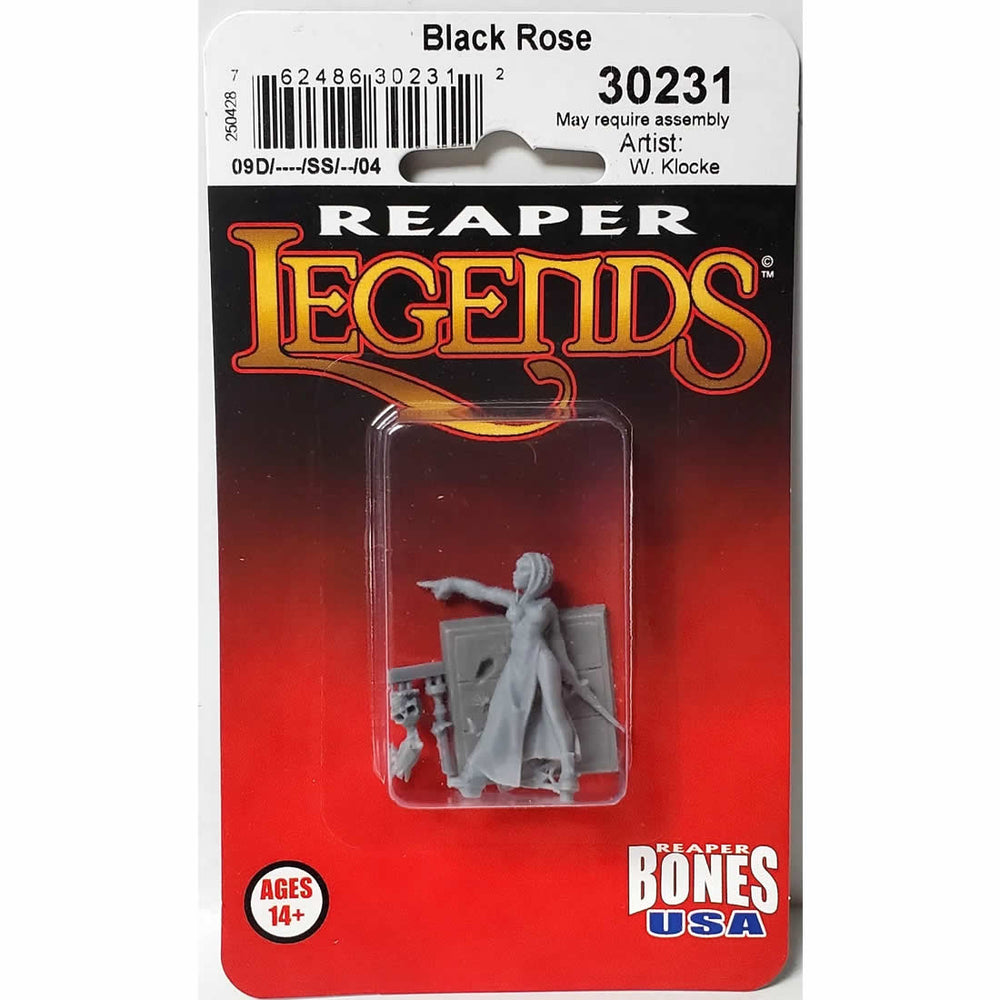 RPR30231 Black Rose Miniature Figure 25mm Heroic Scale Reaper Bones USA (ONLINE ORDER ONLY)