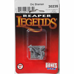 RPR30235 Orc Shaman Miniature Figure 25mm Heroic Scale Reaper Bones USA (ONLINE ORDER ONLY)