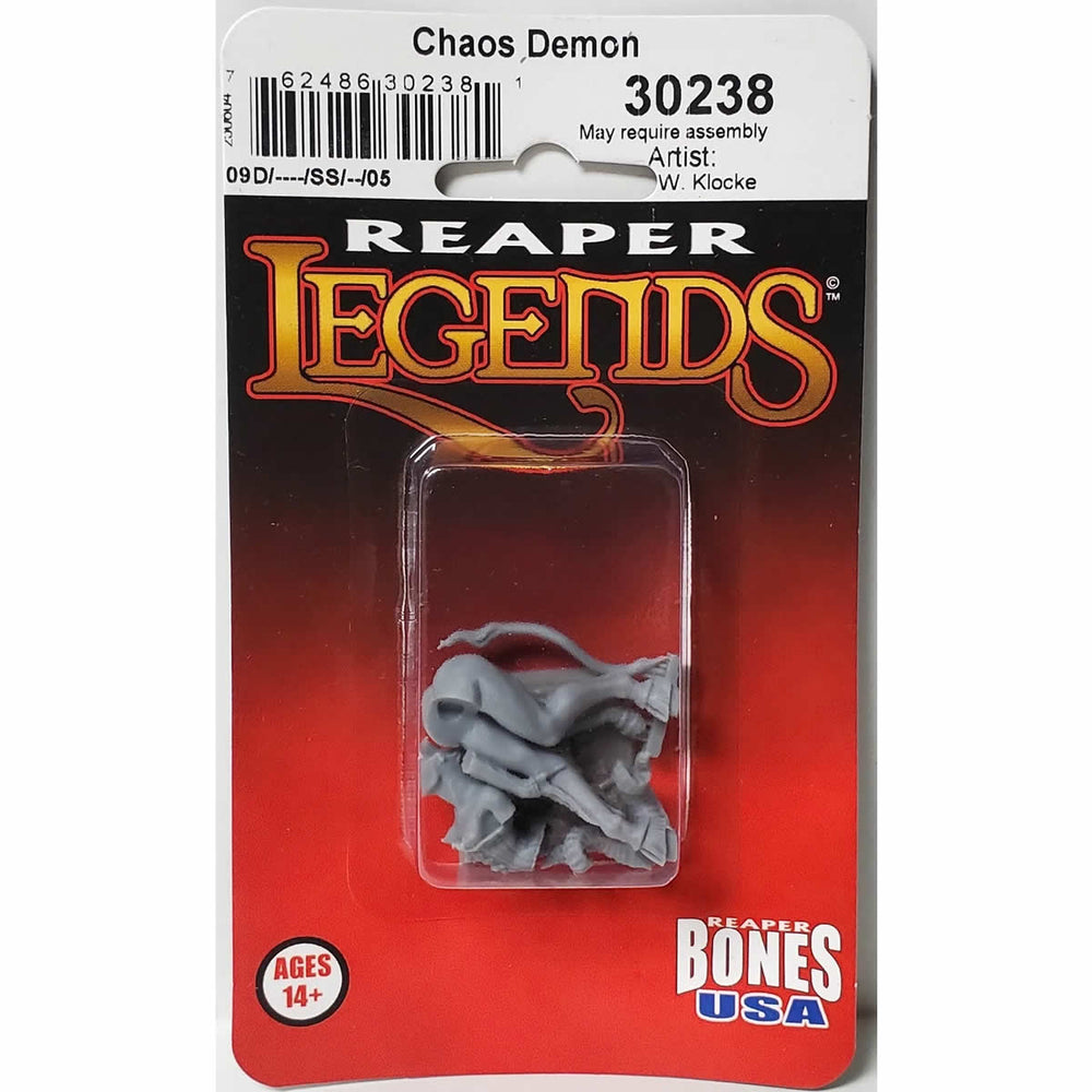 RPR30238 Chaos Demon Miniature Figure 25mm Heroic Scale Reaper Bones USA (ONLINE ORDER ONLY)